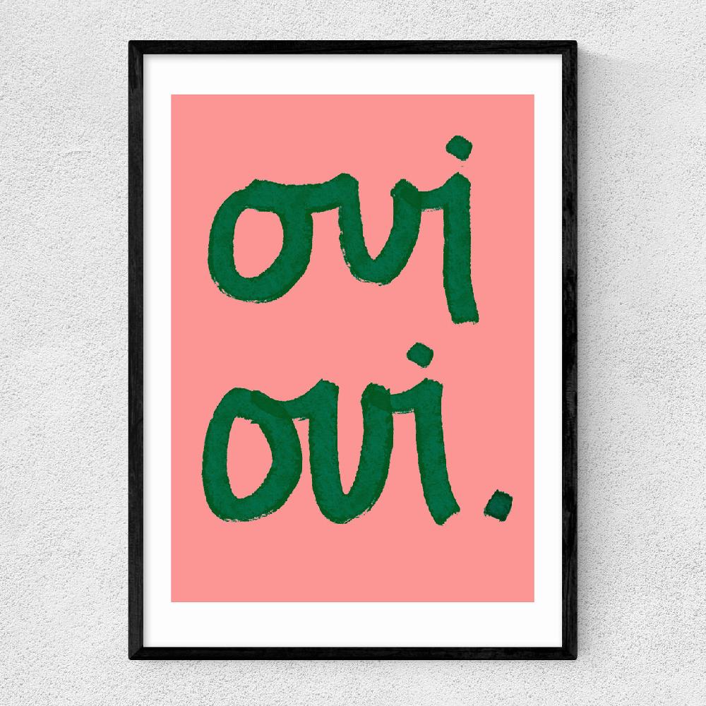 east end prints Oui Oui Peach