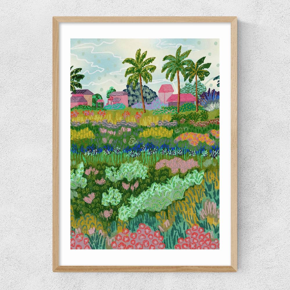 East End Prints Paddy Ricefield