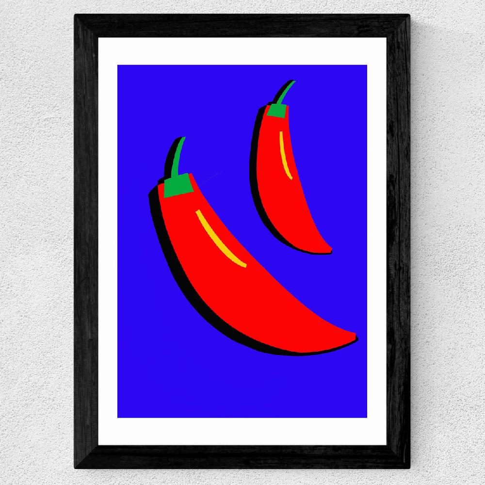 East End Prints Pair Of Chillis