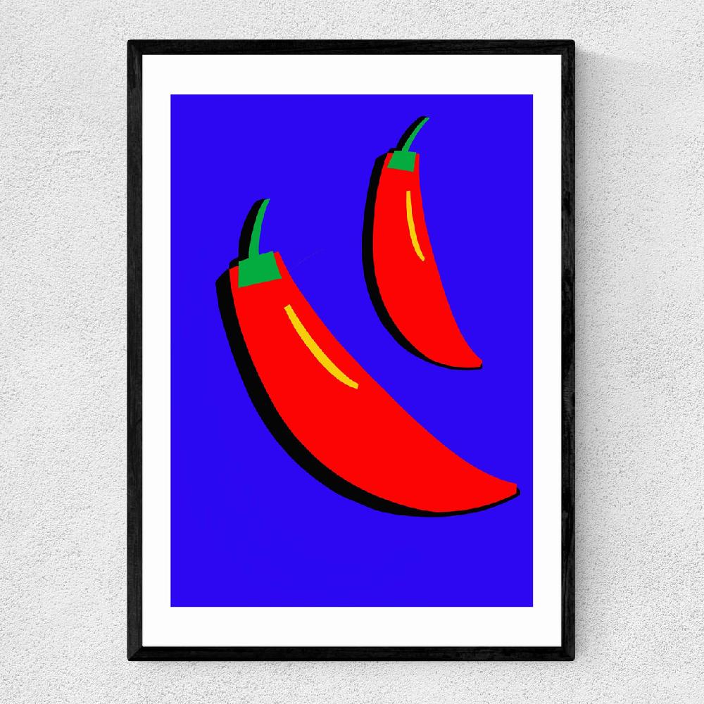 east end prints Pair of Chillis