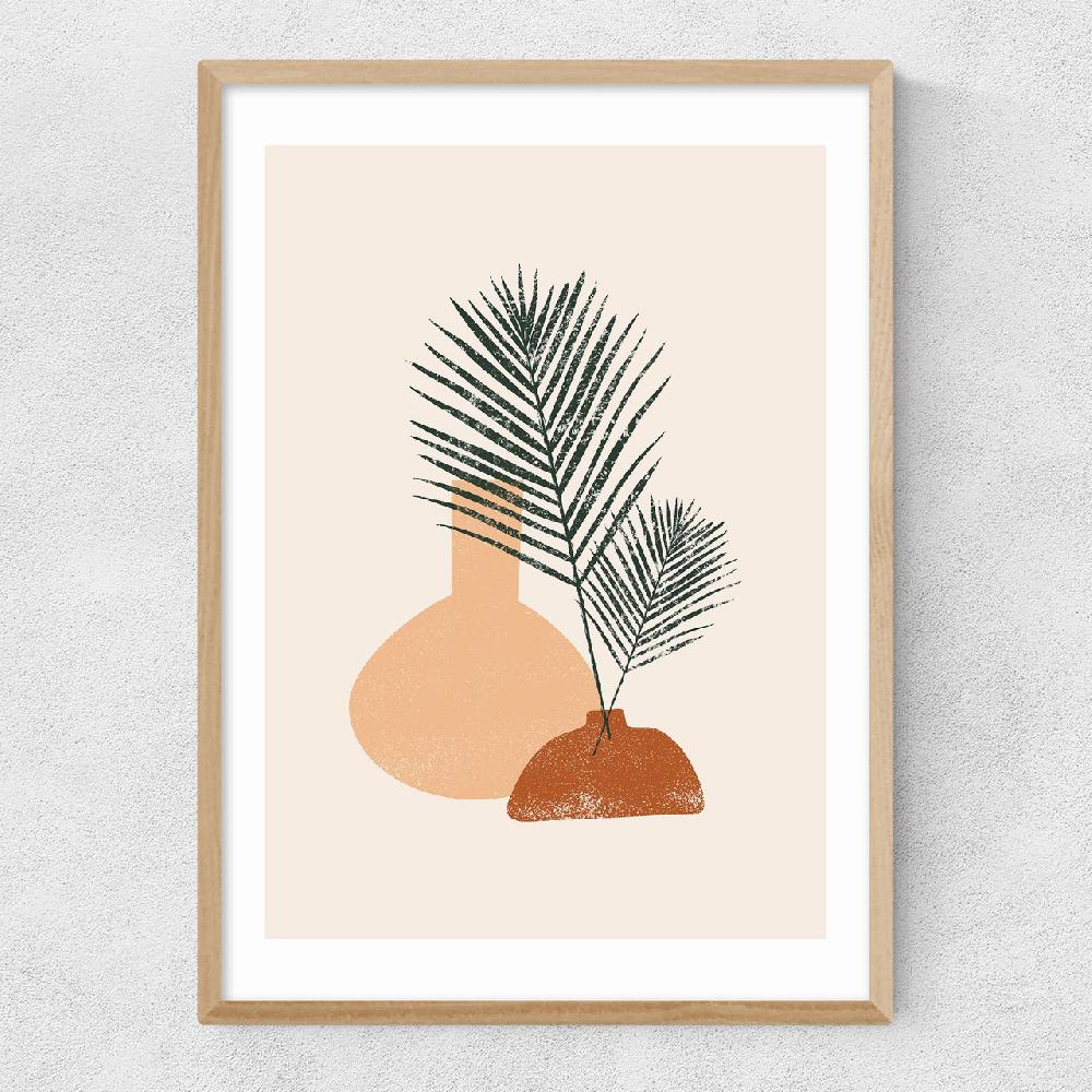 East End Prints Palm Leaf Pottery