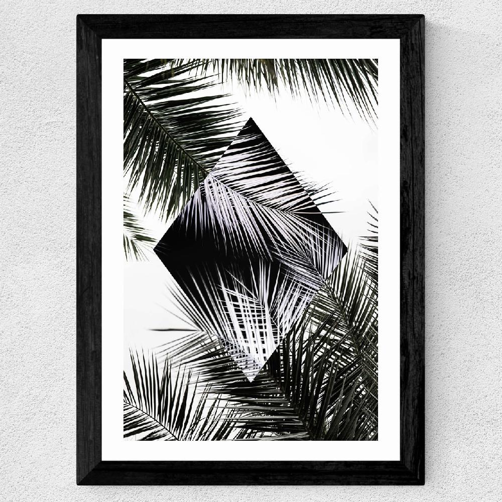 East End Prints Palm Leaves Geometry