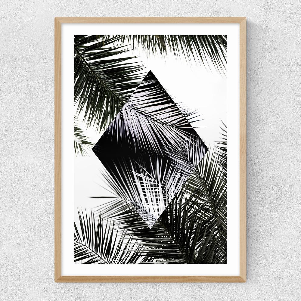 East End Prints Palm Leaves Geometry