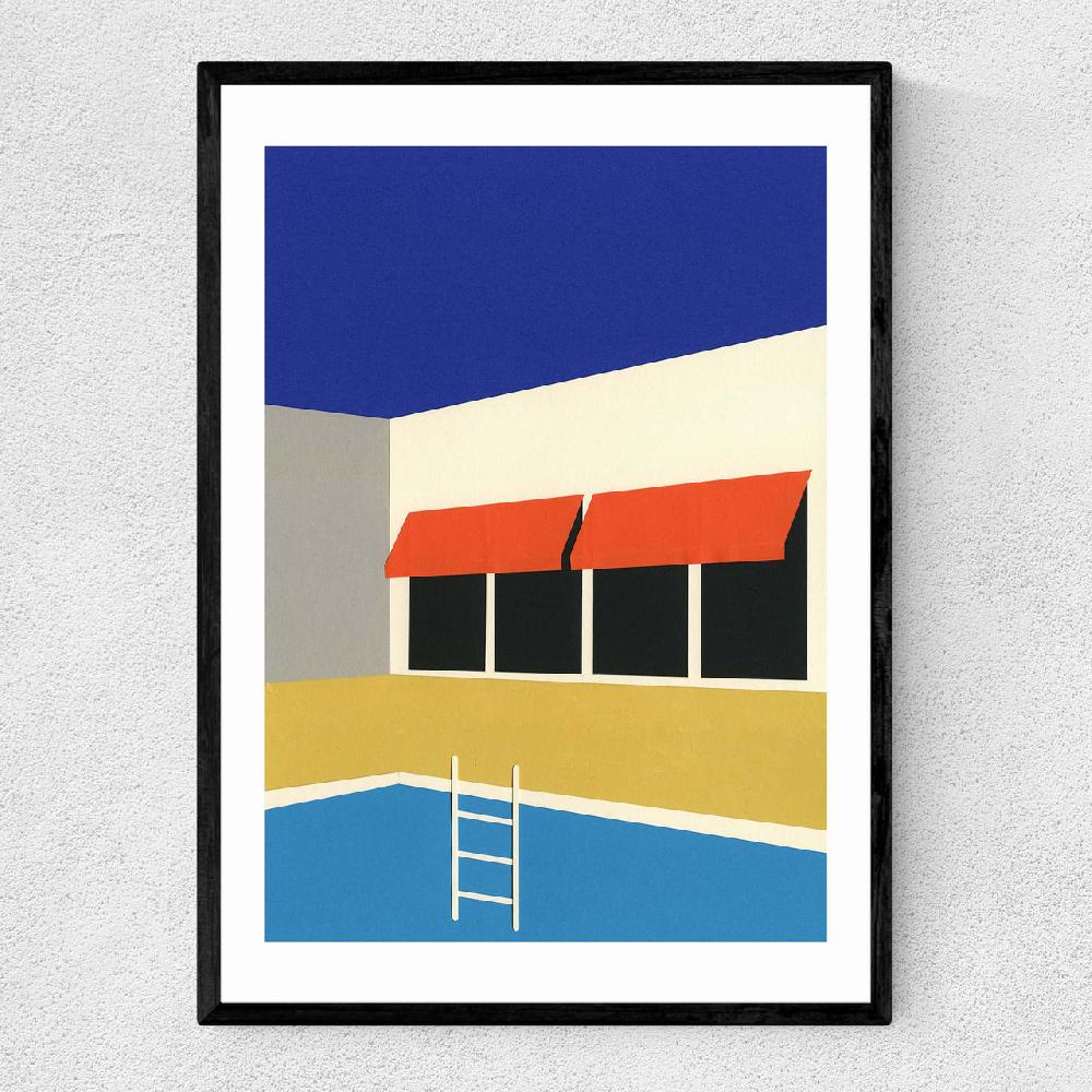 east end prints Palm Springs Pool house
