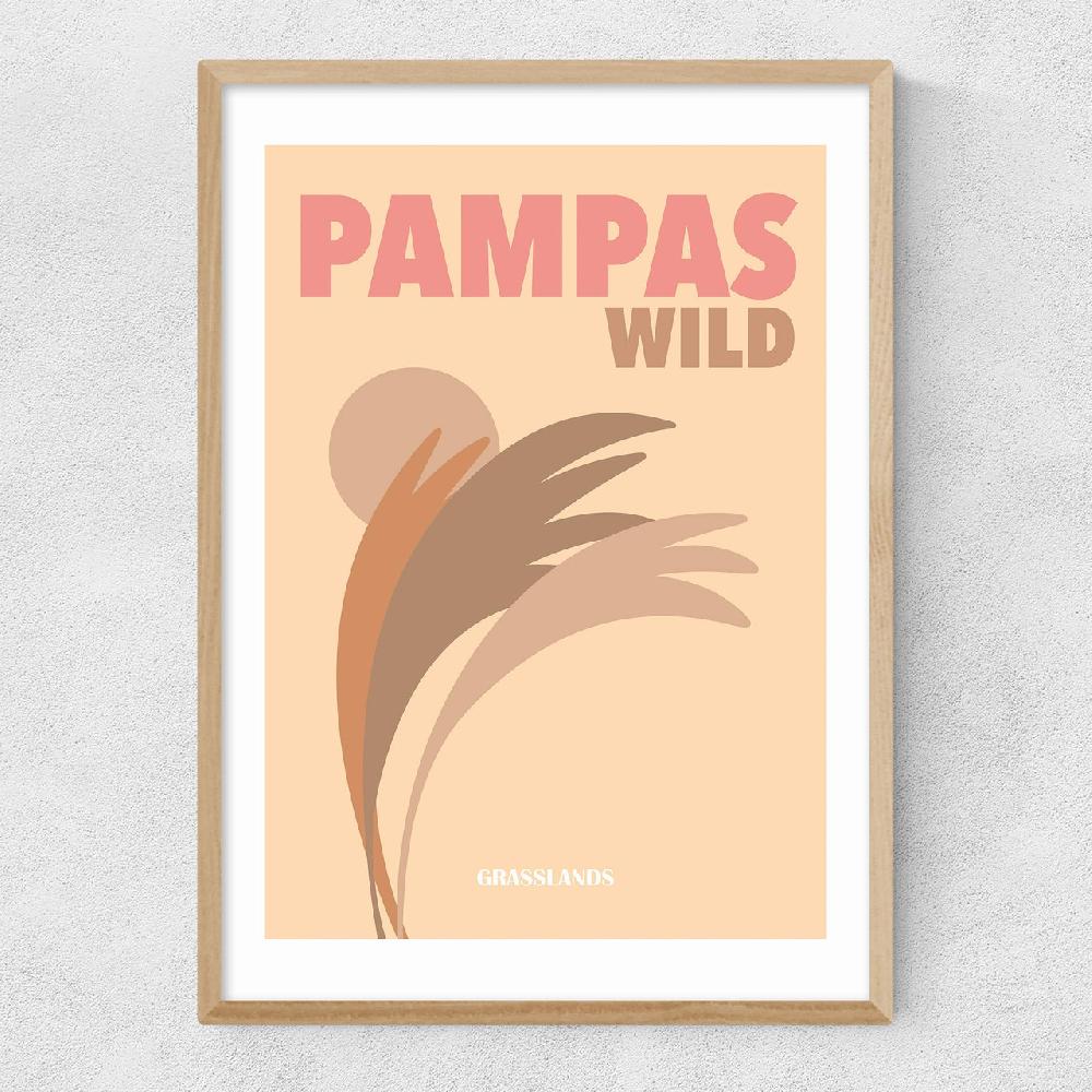East End Prints Pampas Wild Grasslands