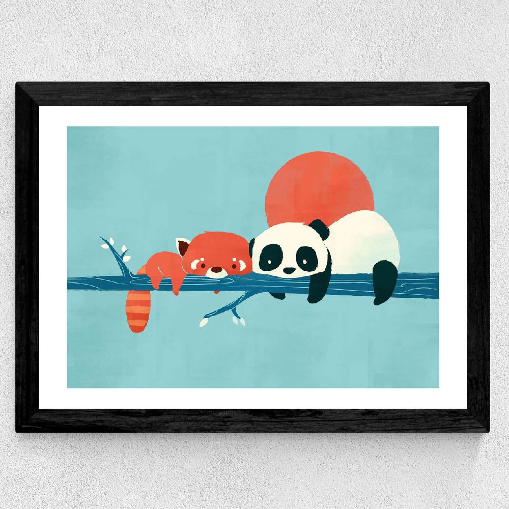 East End Prints Panda And Racoon