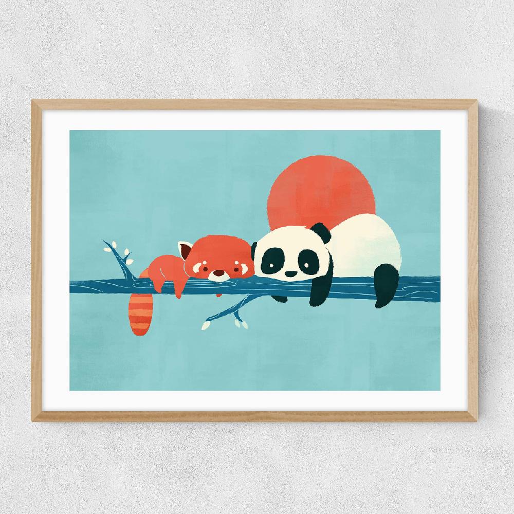 East End Prints Panda And Racoon