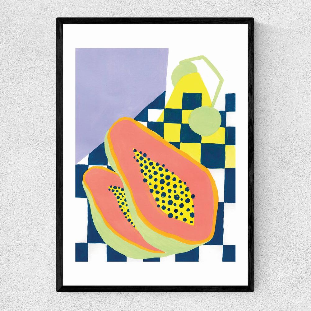 east end prints Papaya Power