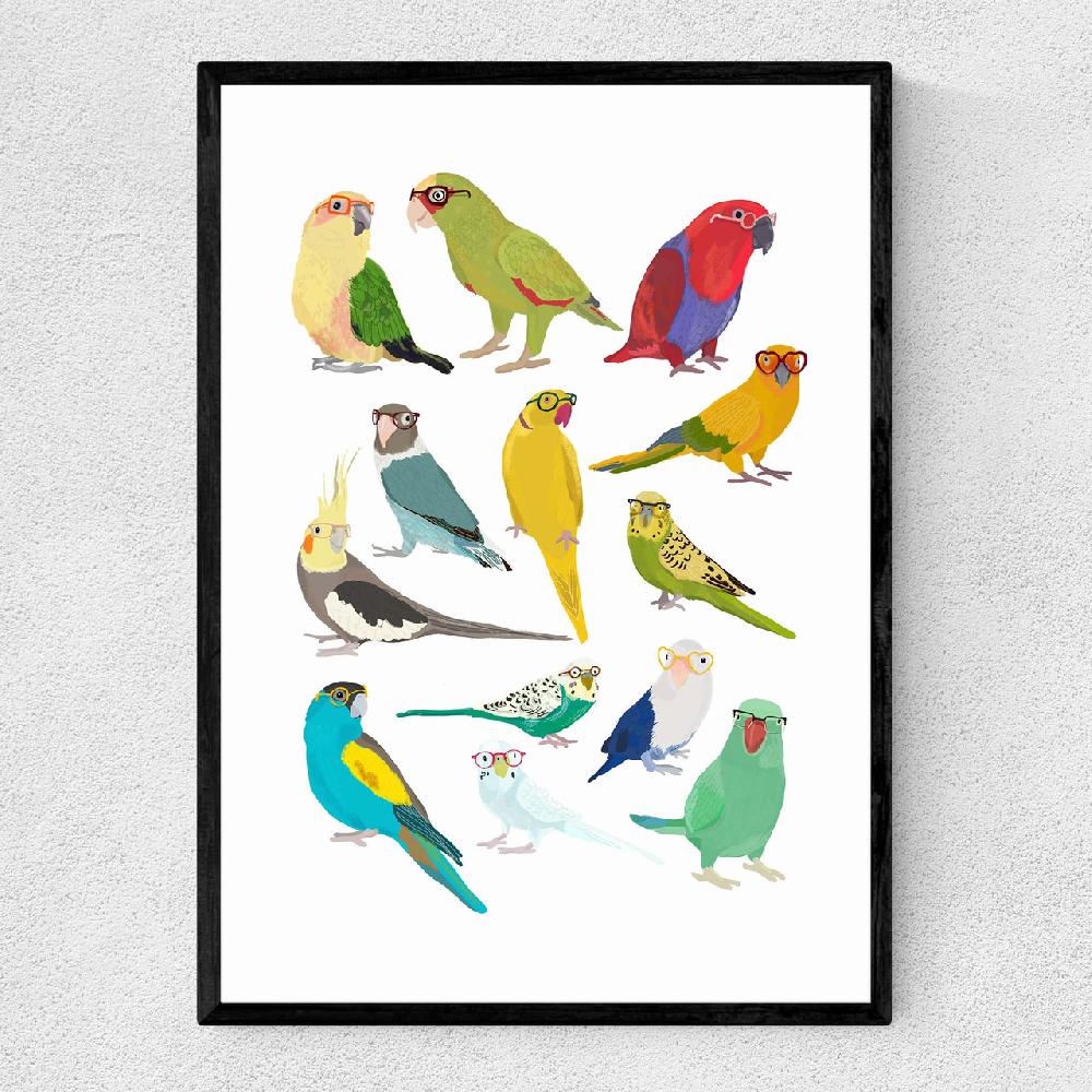east end prints Parrots