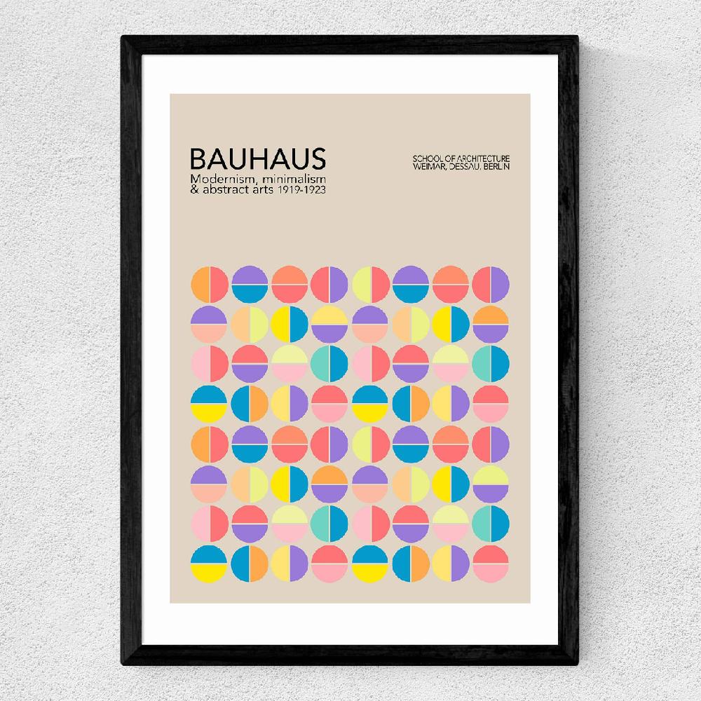 East End Prints Pastel Circles Bauhaus