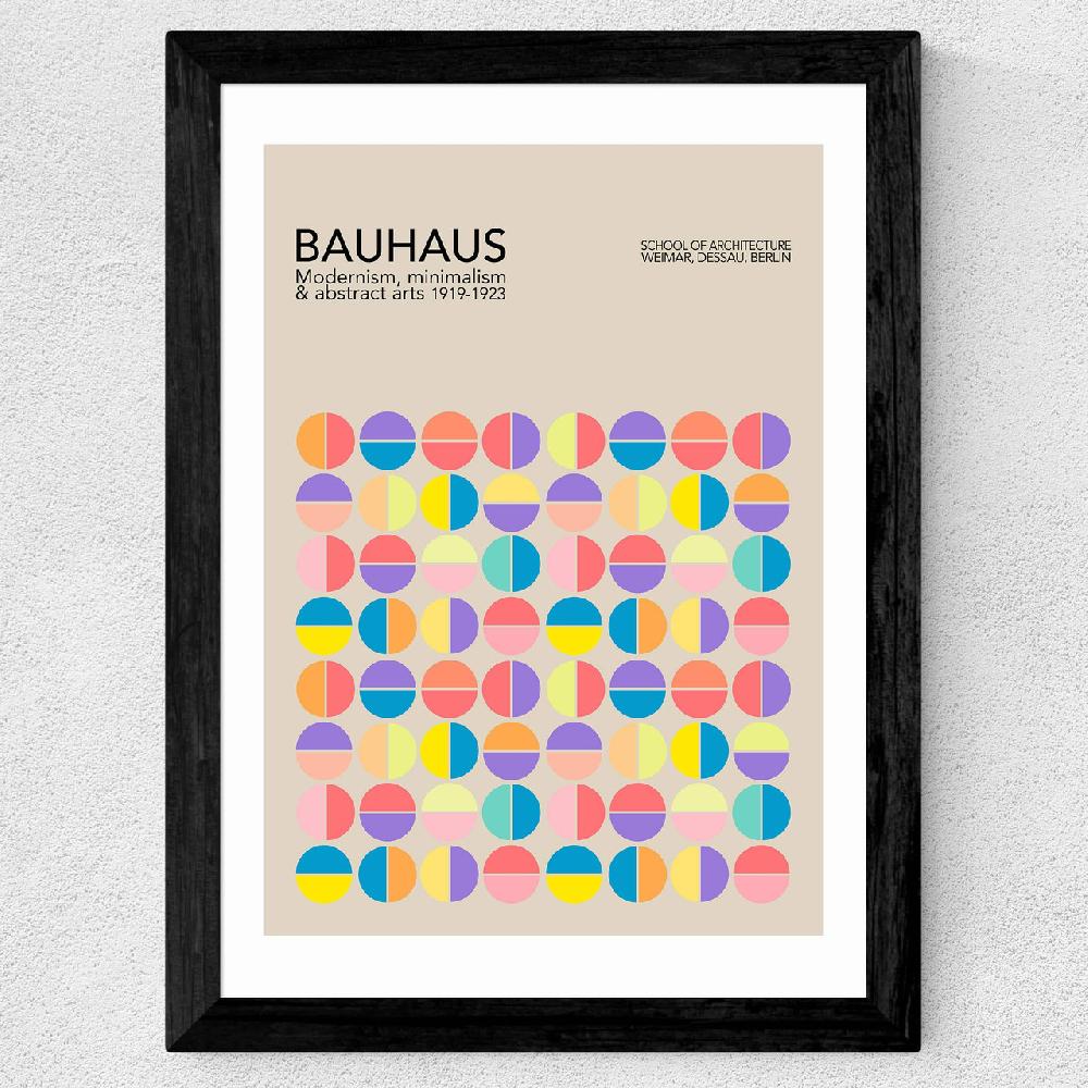 East End Prints Pastel Circles Bauhaus