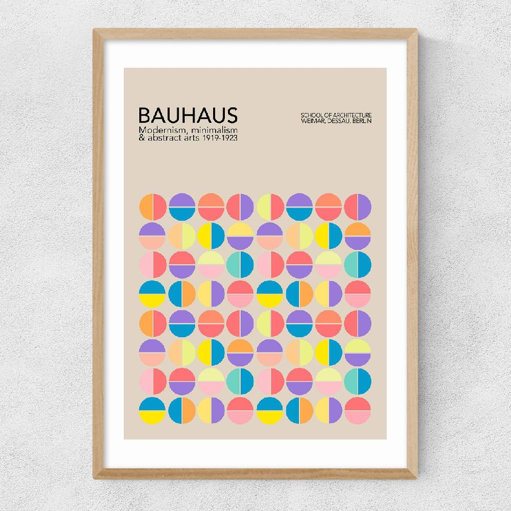 East End Prints Pastel Circles Bauhaus