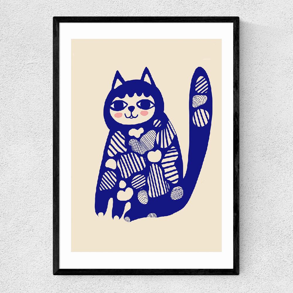 east end prints Patterned Cat