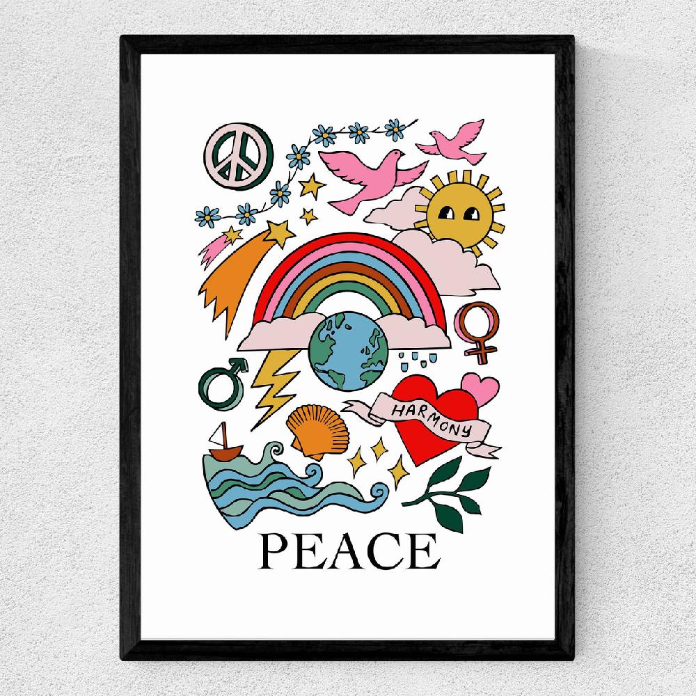 East End Prints Peace By Kid Of The Village