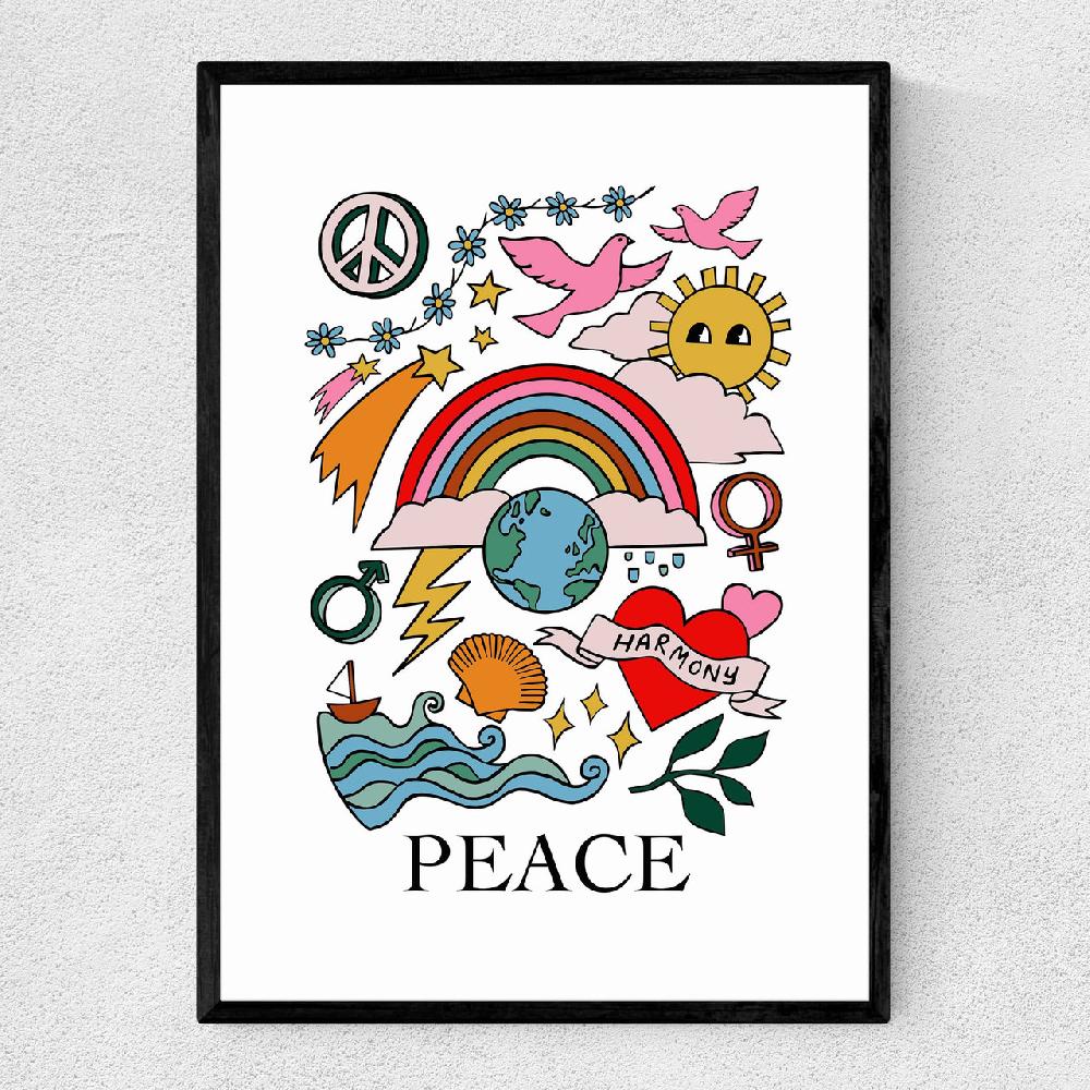 east end prints Peace by Kid of the Village
