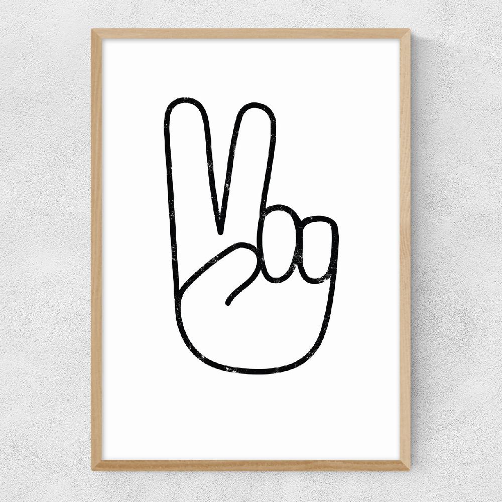 East End Prints Peace Hands