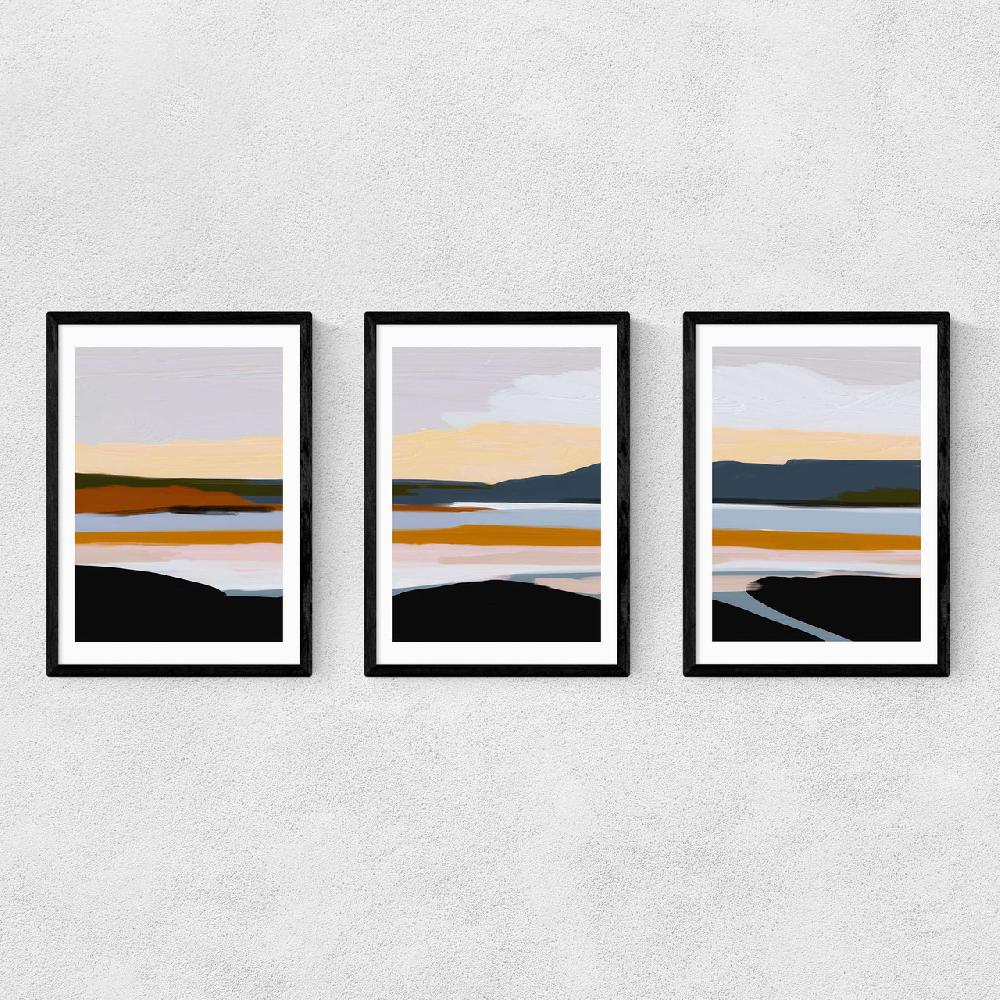 east end prints Peaceful Calm of Evening Triptych