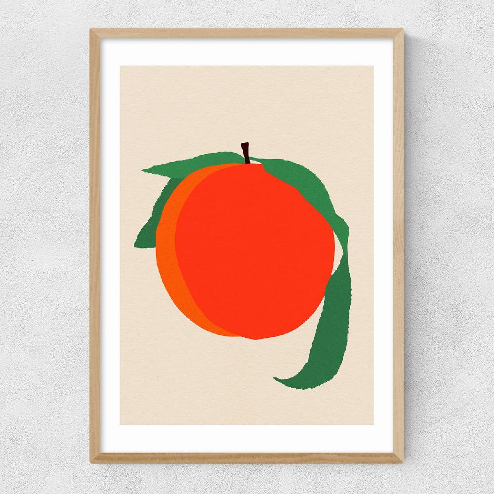 East End Prints Peach By Rosi Feist