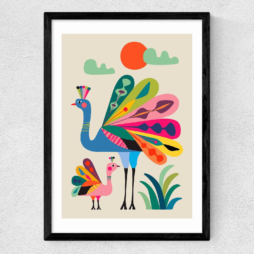 East End Prints Peacocks Rachel Lee