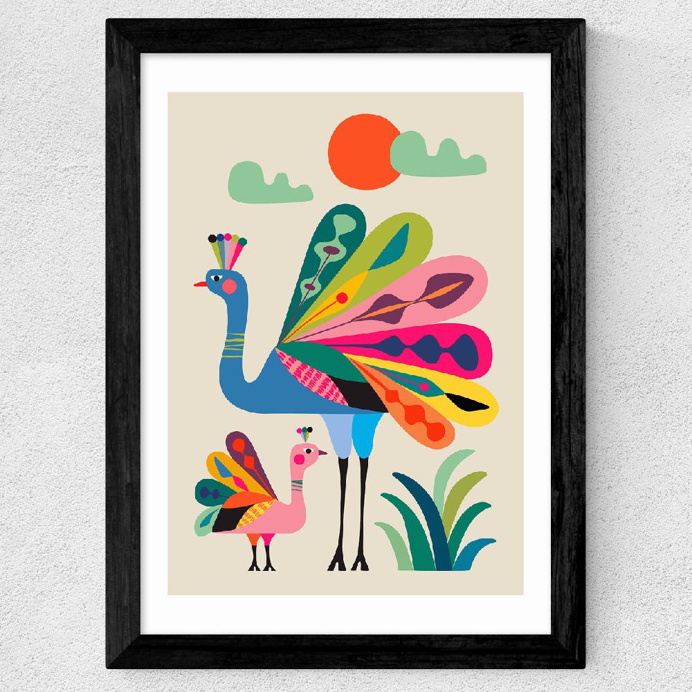 East End Prints Peacocks Rachel Lee