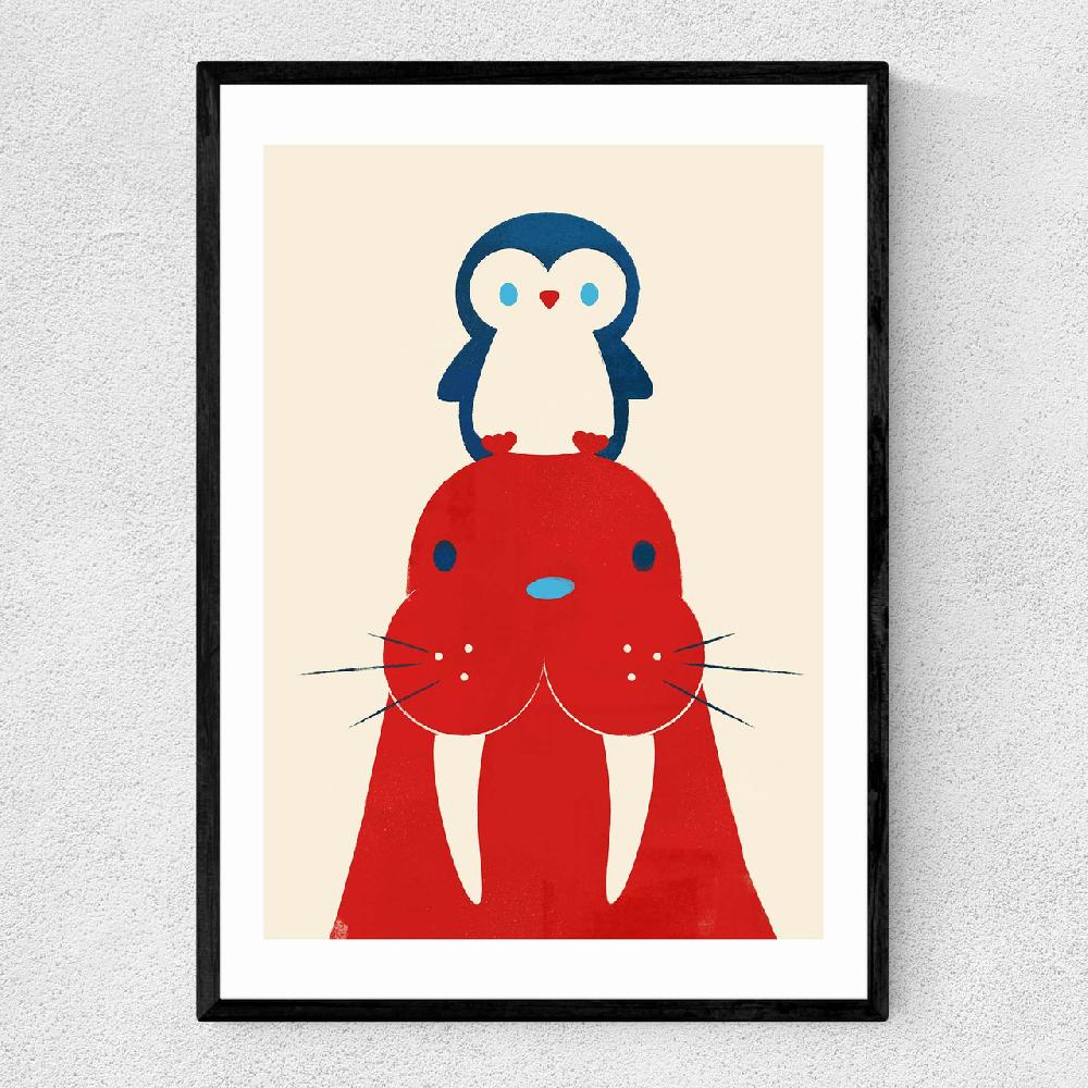 east end prints Penguin and Walrus