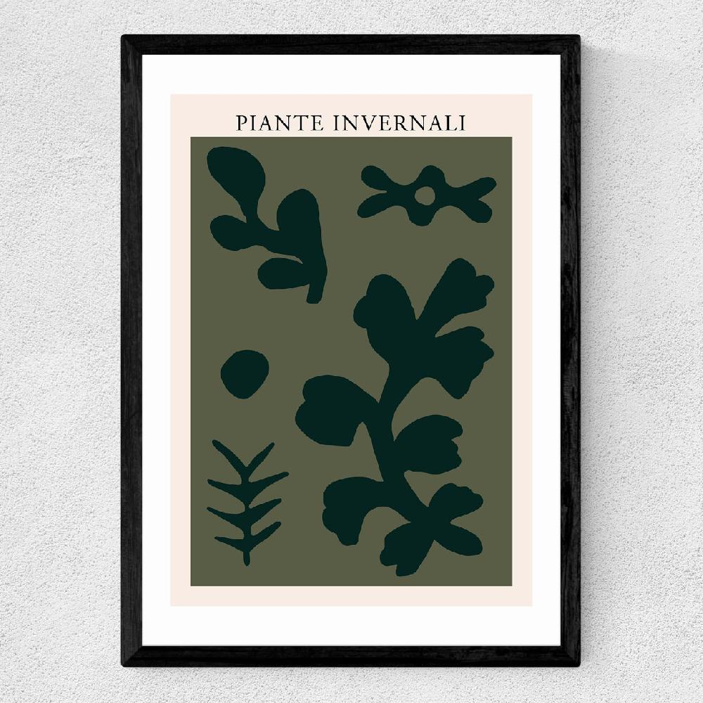 East End Prints Piante Invernali Green