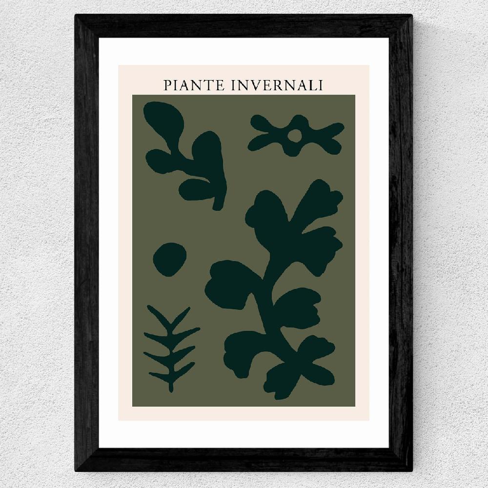 East End Prints Piante Invernali Green