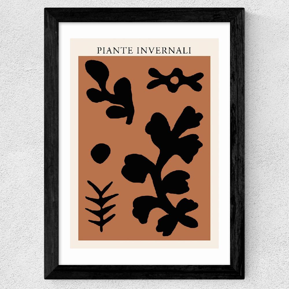 East End Prints Piante Invernali Rust