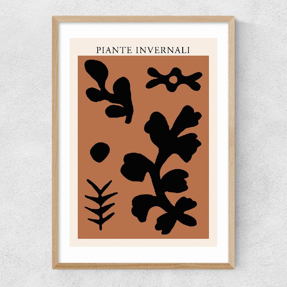 East End Prints Piante Invernali Rust