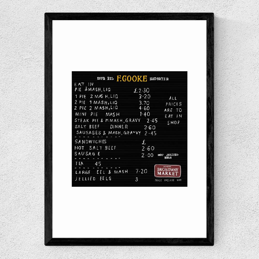 East End Prints Pie N Mash