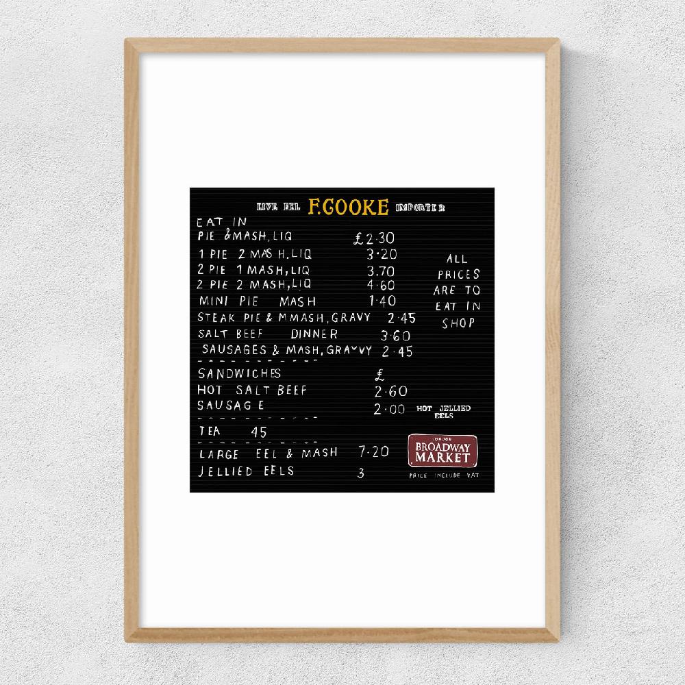 East End Prints Pie N Mash