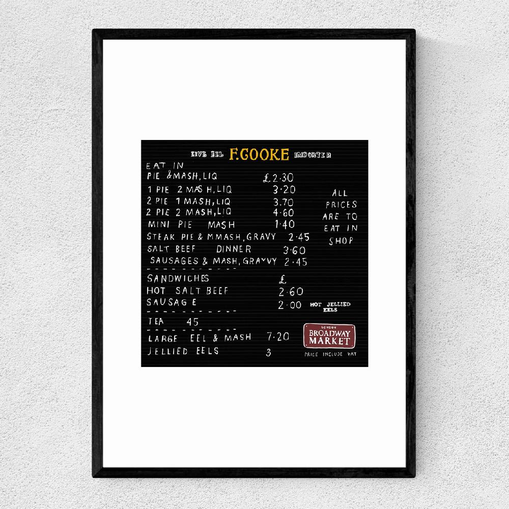 east end prints Pie n Mash