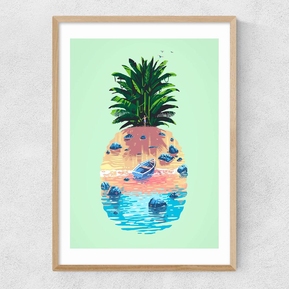 East End Prints Pineapple Island