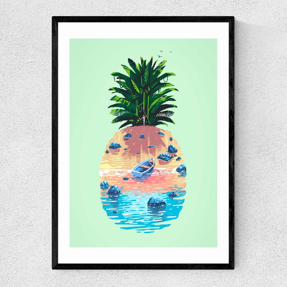 east end prints Pineapple Island