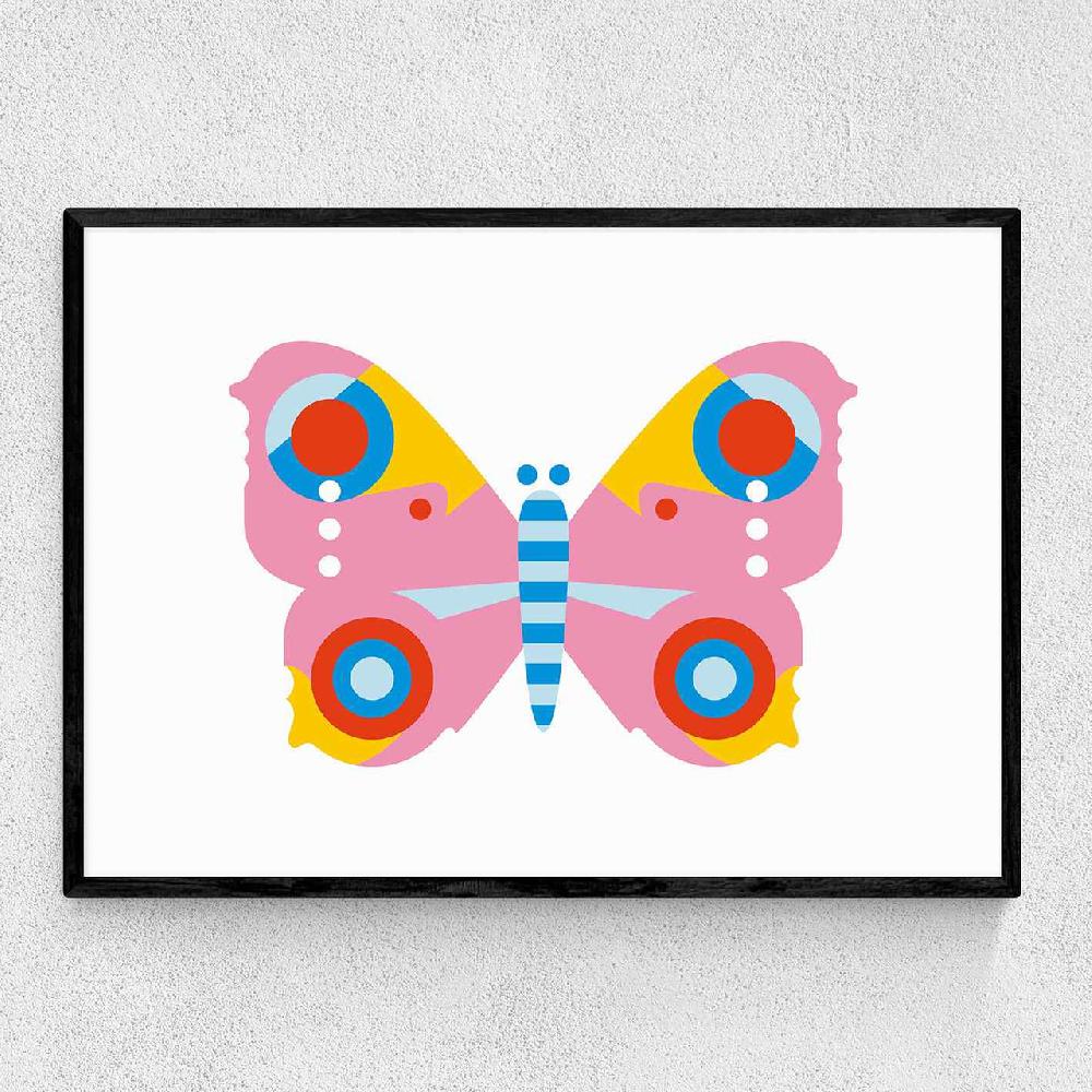 east end prints Pink Butterfly LS