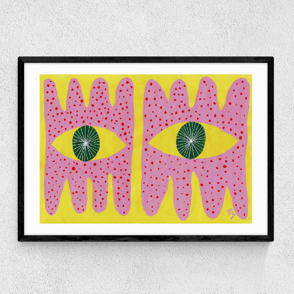 east end prints Pink Eyes