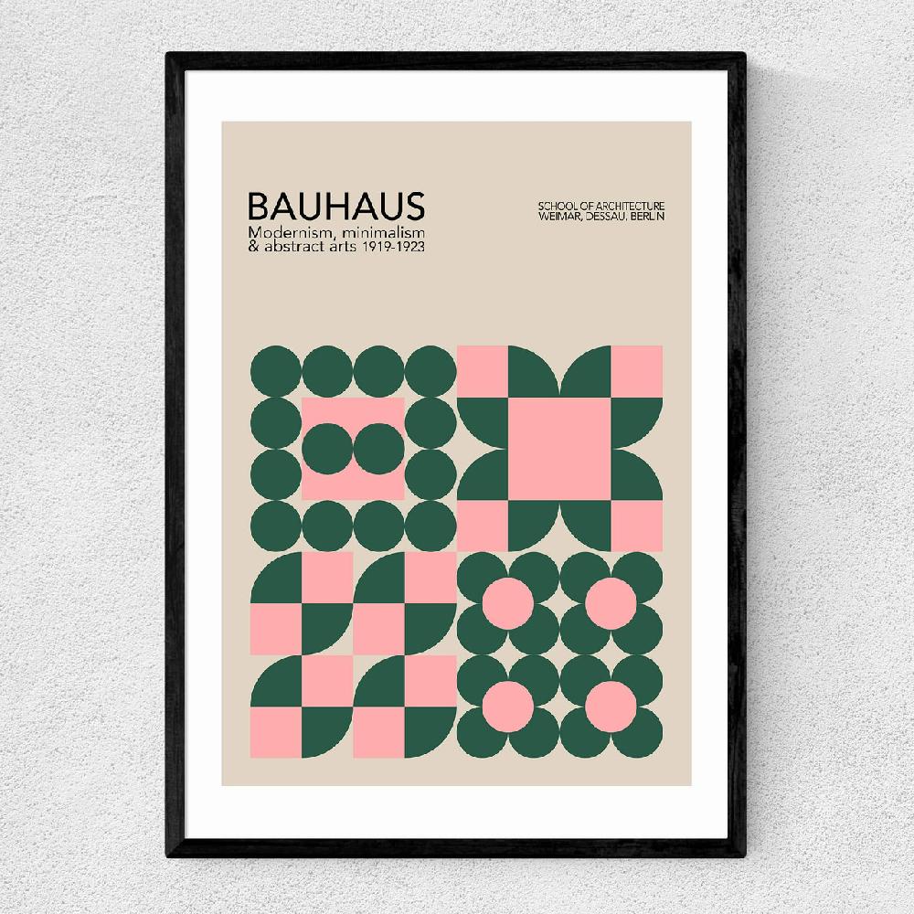 east end prints Pink & Green Bauhaus