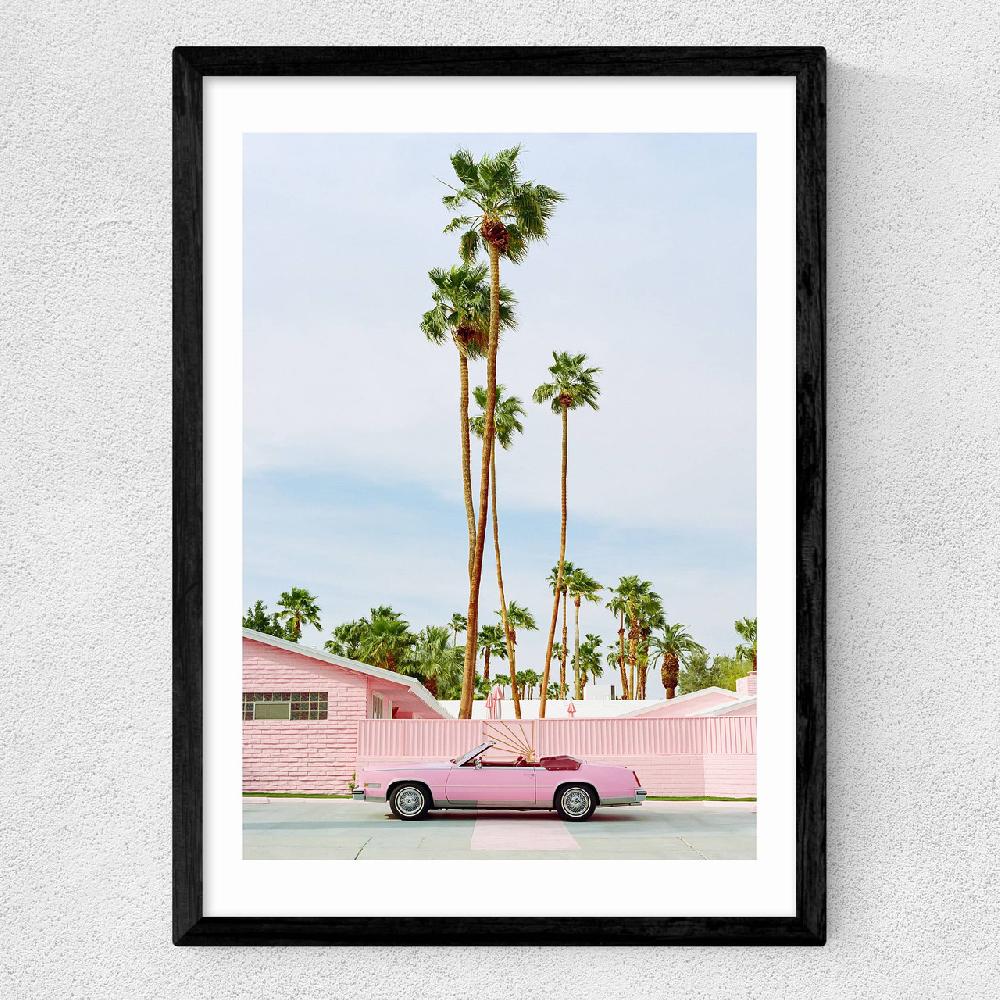 East End Prints Pink Palm Springs