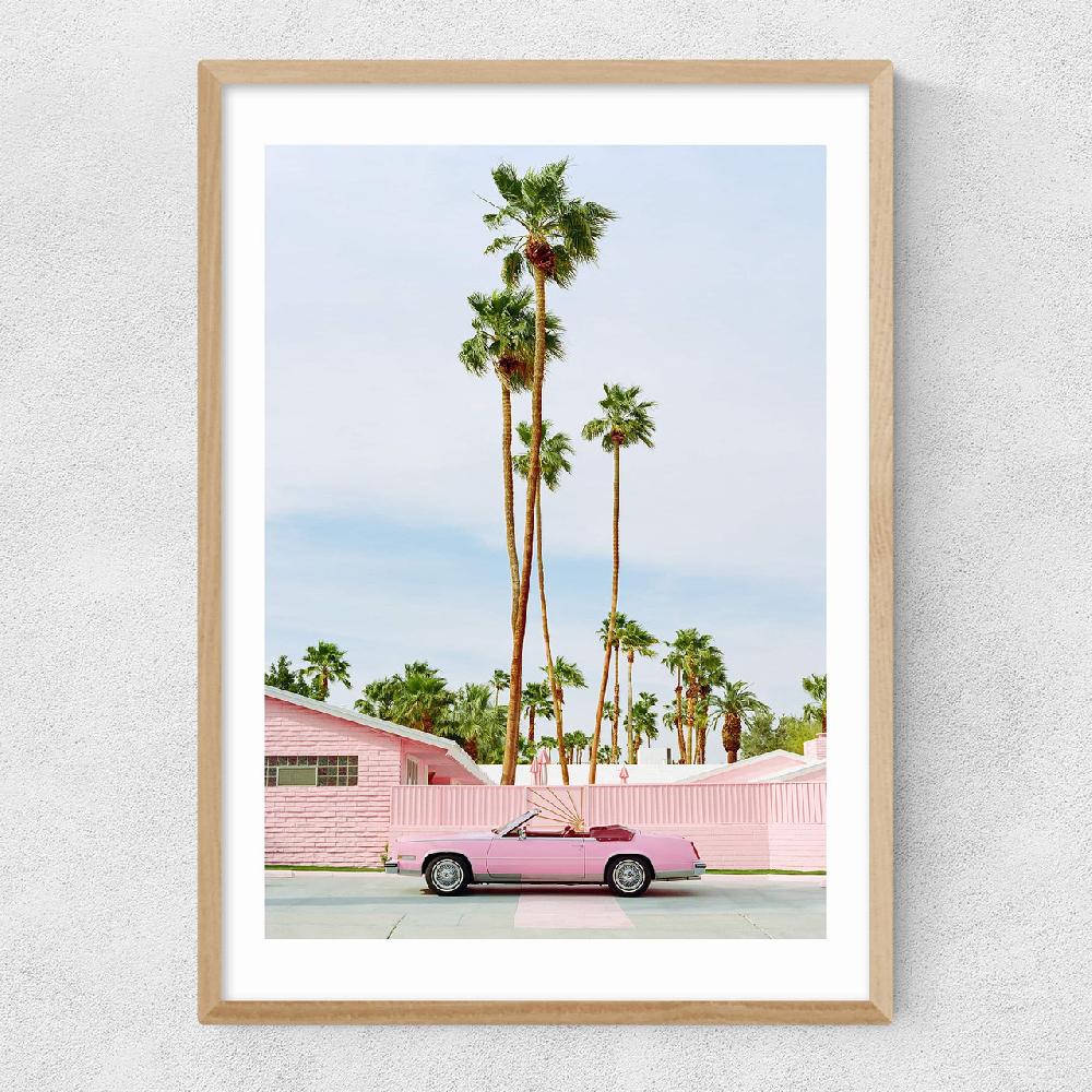 East End Prints Pink Palm Springs