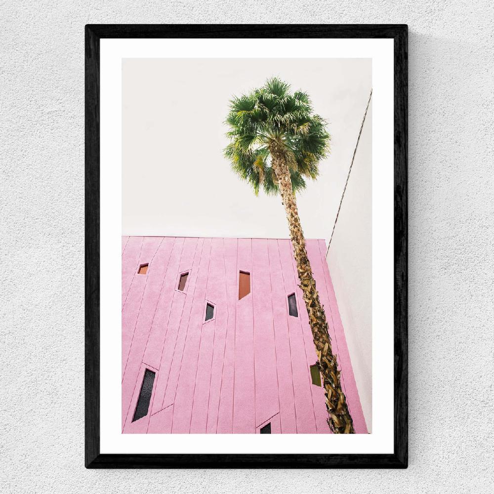 East End Prints Pink Palm Springs By Oh Fine Art