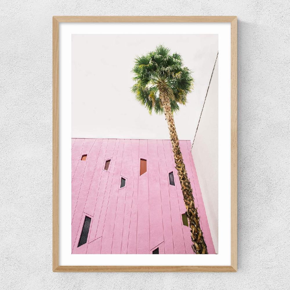 East End Prints Pink Palm Springs By Oh Fine Art