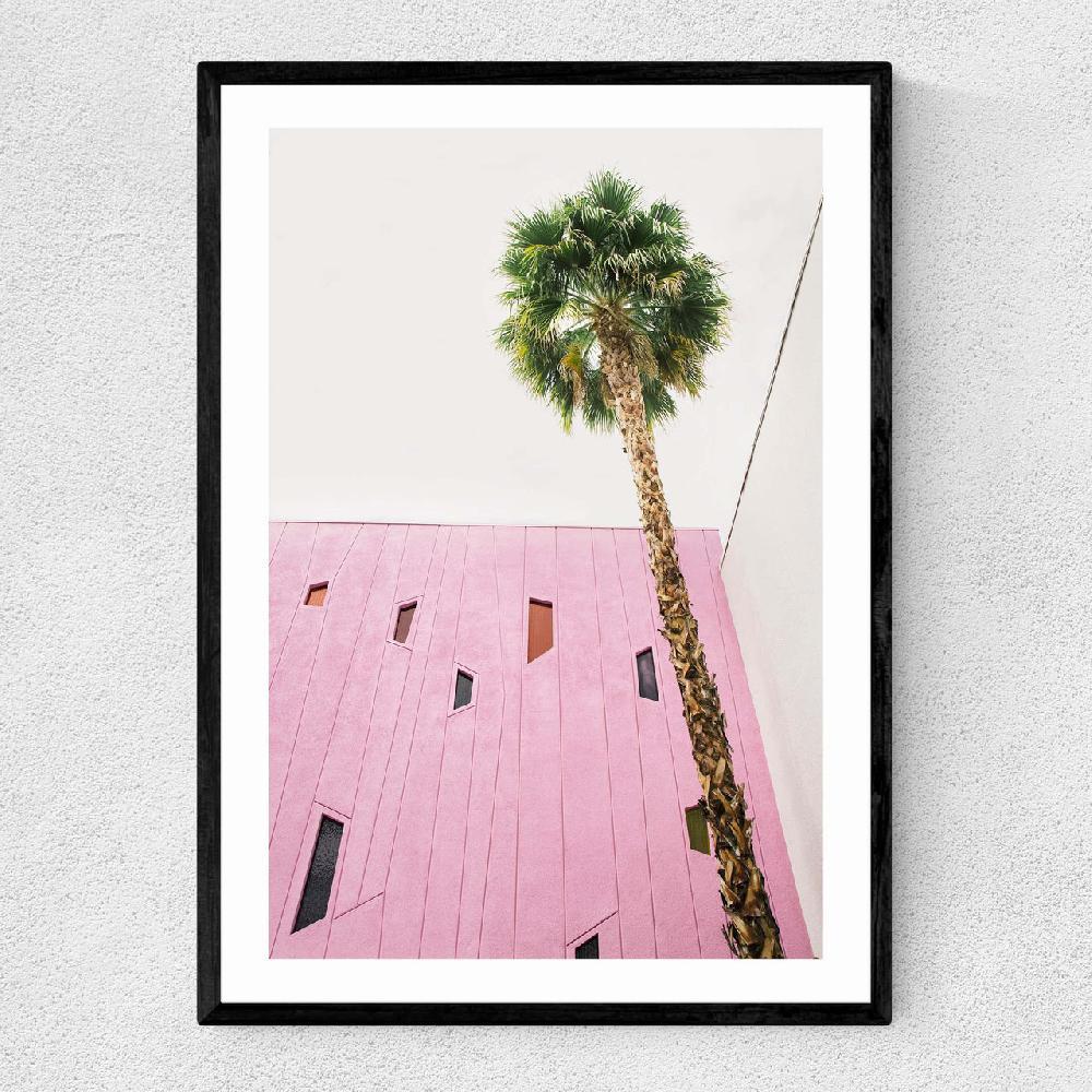 east end prints Pink Palm Springs by Oh Fine Art