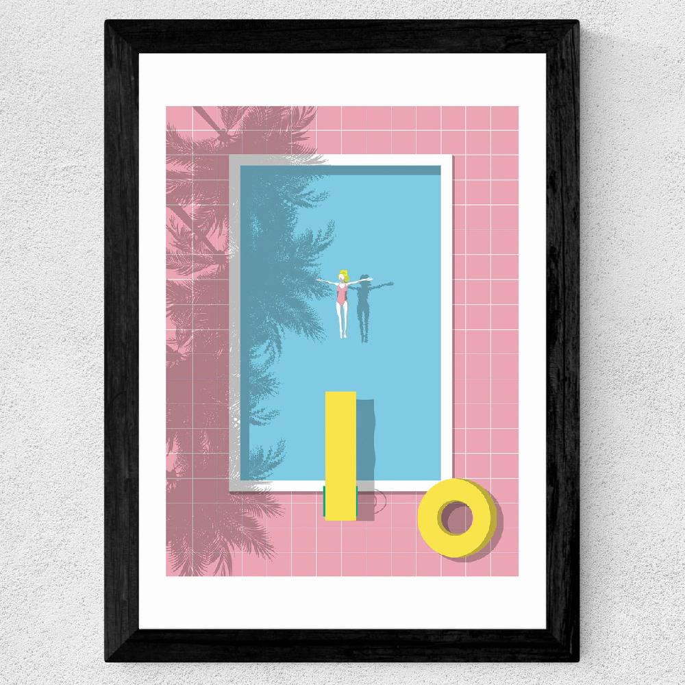 East End Prints Pink Pool