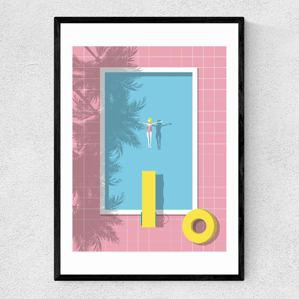 east end prints Pink Pool