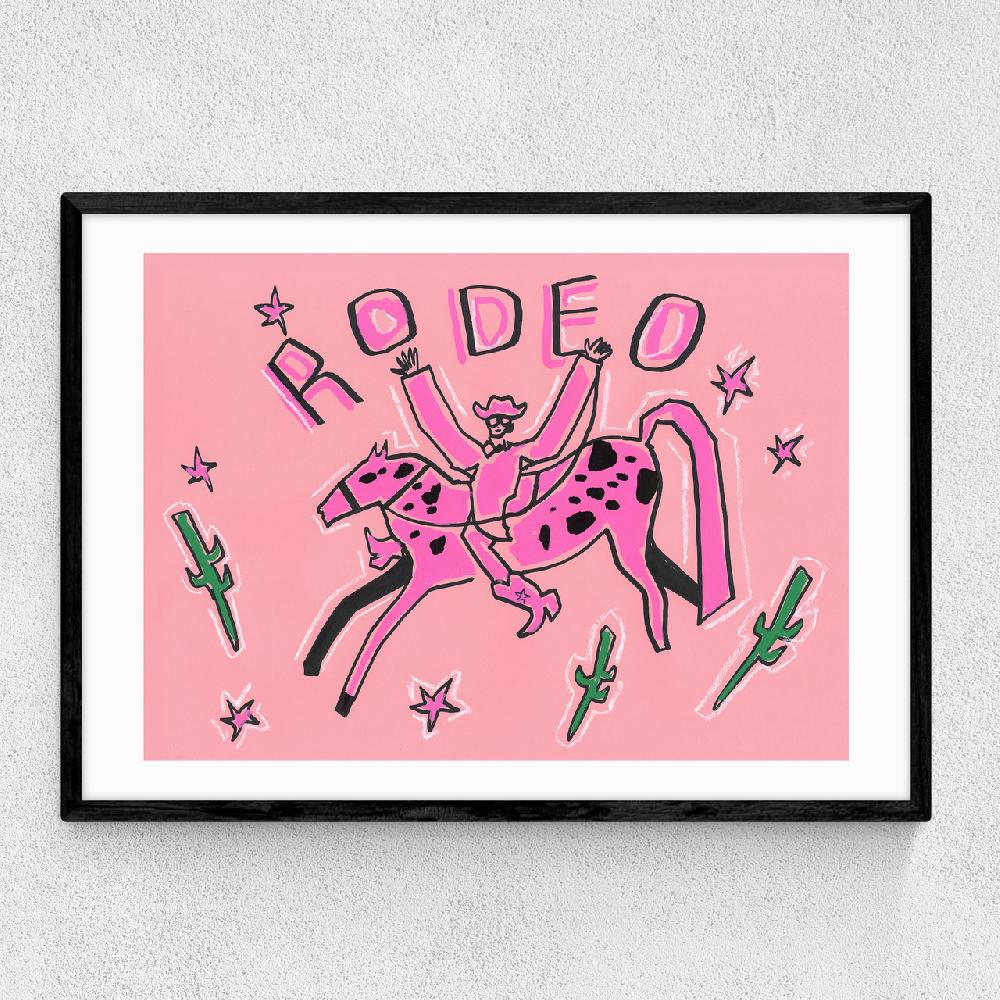east end prints Pink Rodeo Landscape