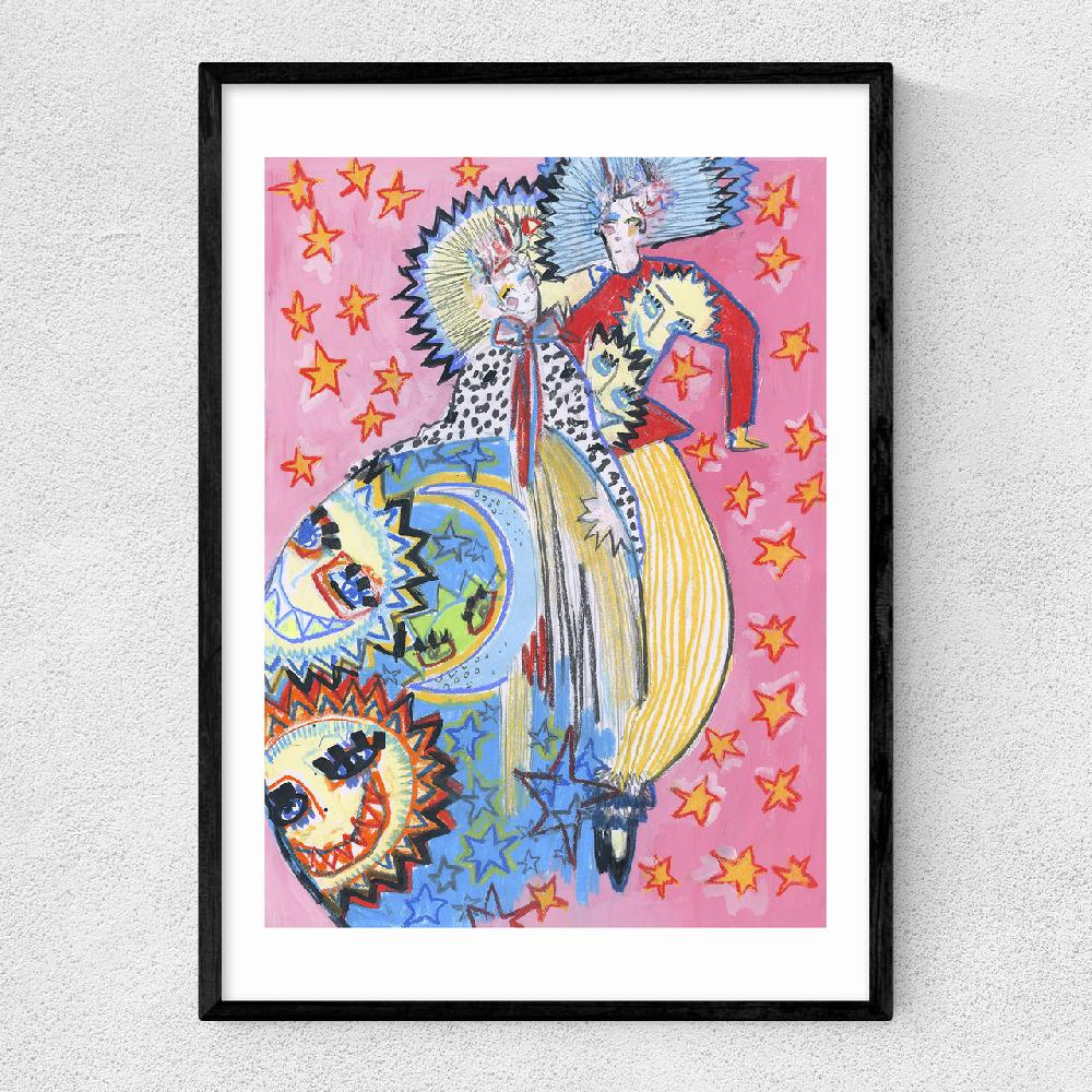 east end prints Pink Sky In Florence