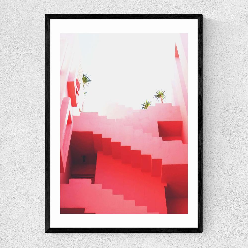 east end prints Pink Stairs