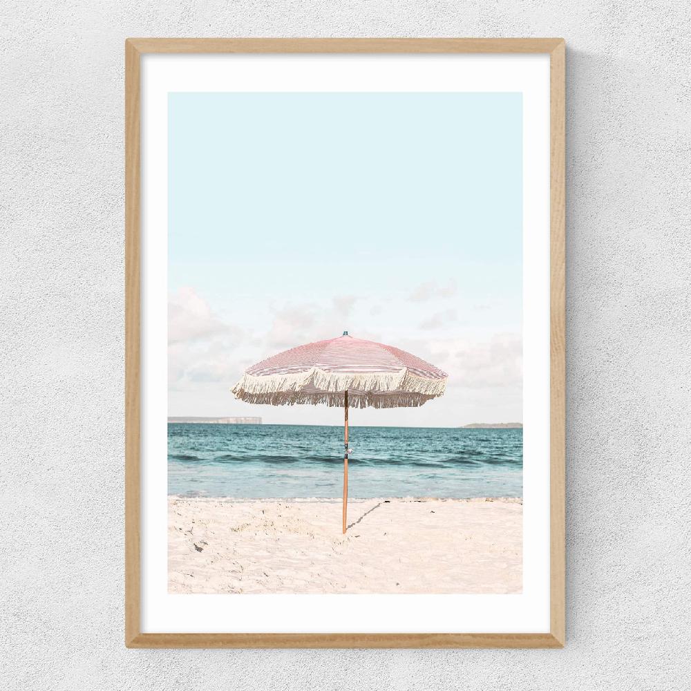 East End Prints Pink Umbrella