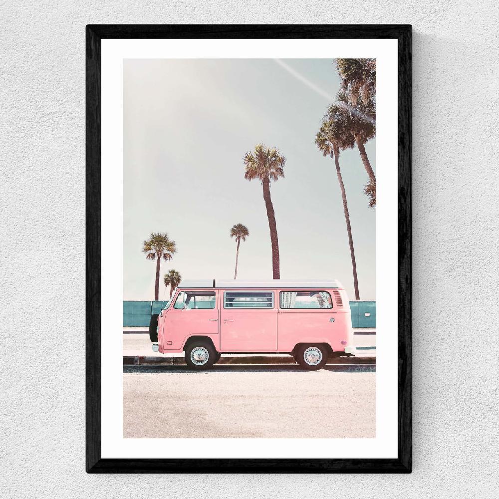 East End Prints Pink Van