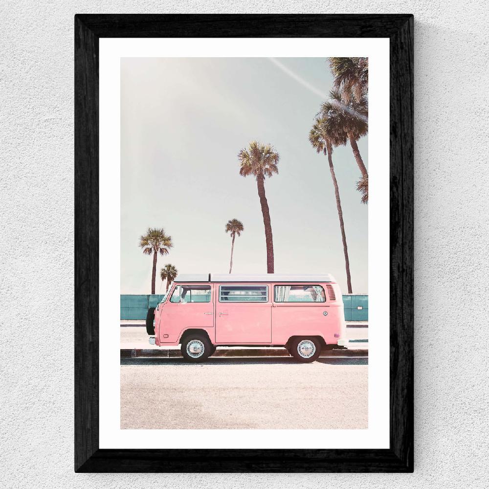 East End Prints Pink Van
